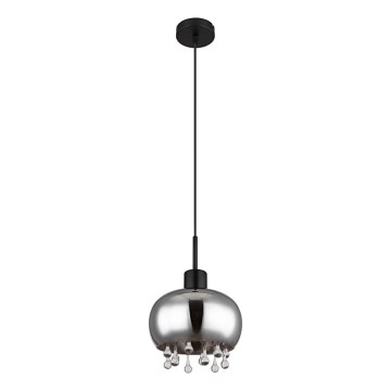 Globo - Luster na sajli 1xE27/9W/230V pr. 21 cm crno