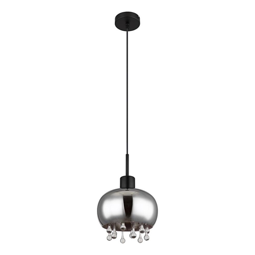 Globo - Luster na sajli 1xE27/9W/230V pr. 21 cm crno