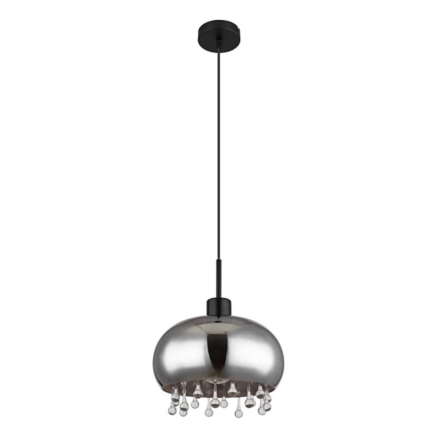 Globo - Luster na sajli 1xE27/9W/230V pr. 28 cm crno
