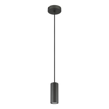 Globo - Luster na sajli 1xGU10/25W/230V crno