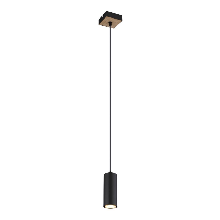 Globo - Luster na sajli 1xGU10/35W/230V crno/braon