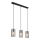 Globo - Luster na sajli 3xE14/25W/230V crno