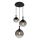 Globo - Luster na sajli 3xE27/10W/230V pr. 48 cm crno