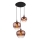 Globo - Luster na sajli 3xE27/40W/230V bakrena