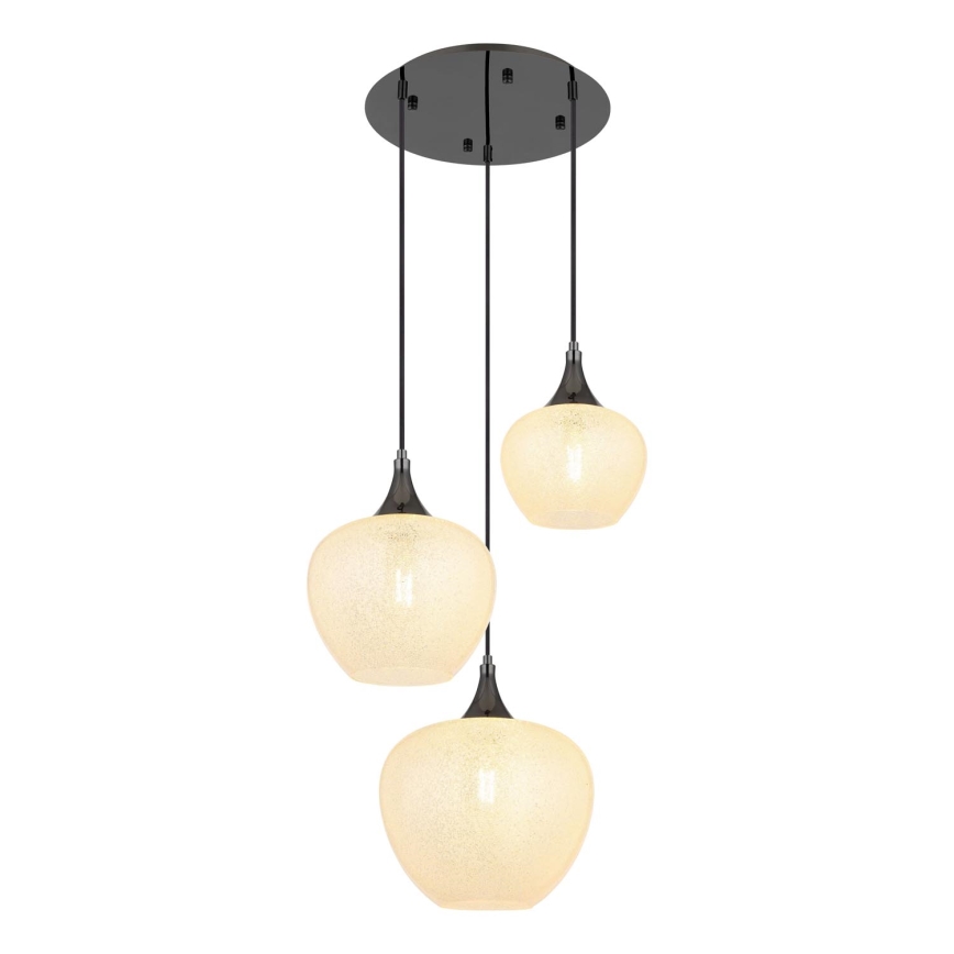 Globo - Luster na sajli 3xE27/40W/230V bela/antracit