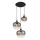 Globo - Luster na sajli 3xE27/40W/230V pr. 48 cm crno