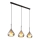 Globo - Luster na sajli 3xE27/60W/230V crno
