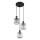 Globo - Luster na sajli 3xE27/60W/230V pr. 32 cm crno