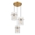 Globo - Luster na sajli 3xE27/60W/230V pr. 47 cm zlatna