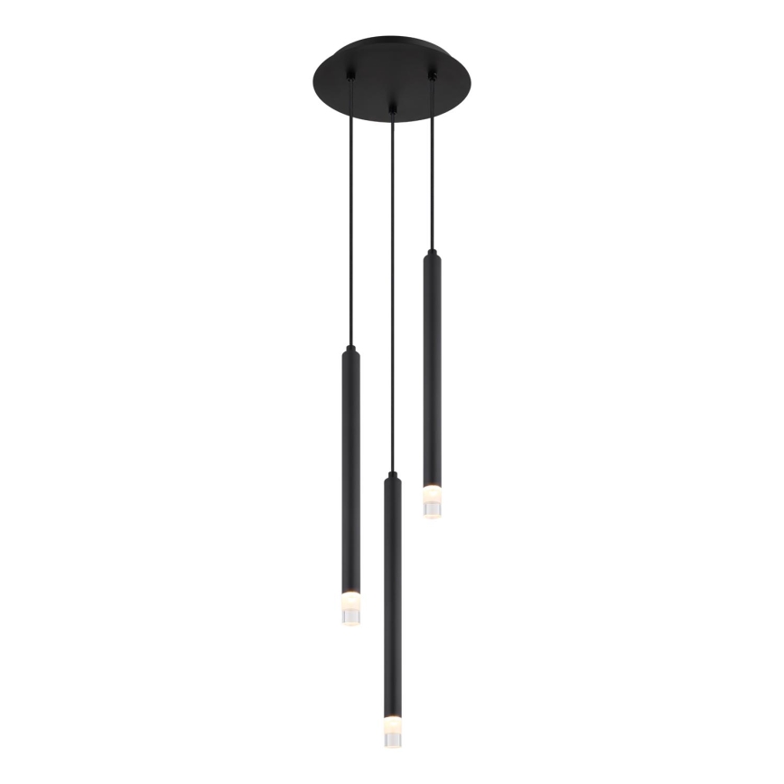 Globo - Luster na sajli 3xG9/4W/230V pr. 24 cm crno