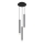 Globo - Luster na sajli 3xG9/4W/230V pr. 24 cm crno