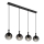Globo - Luster na sajli 4xE27/10W/230V crno