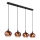 Globo - Luster na sajli 4xE27/40W/230V bakrena