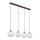 Globo - Luster na sajli 4xE27/40W/230V bela/braon
