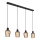Globo - Luster na sajli 4xE27/40W/230V crno