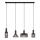 Globo - Luster na sajli 4xE27/60W/230V crno