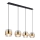 Globo - Luster na sajli 4xE27/60W/230V crno/mesing
