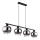 Globo - Luster na sajli 4xE27/9W/230V crno