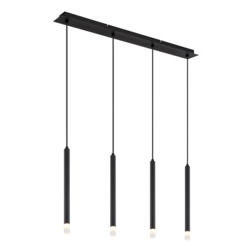 Globo - Luster na sajli 4xG9/4W/230V crno