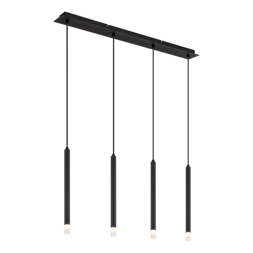 Globo - Luster na sajli 4xG9/4W/230V crno