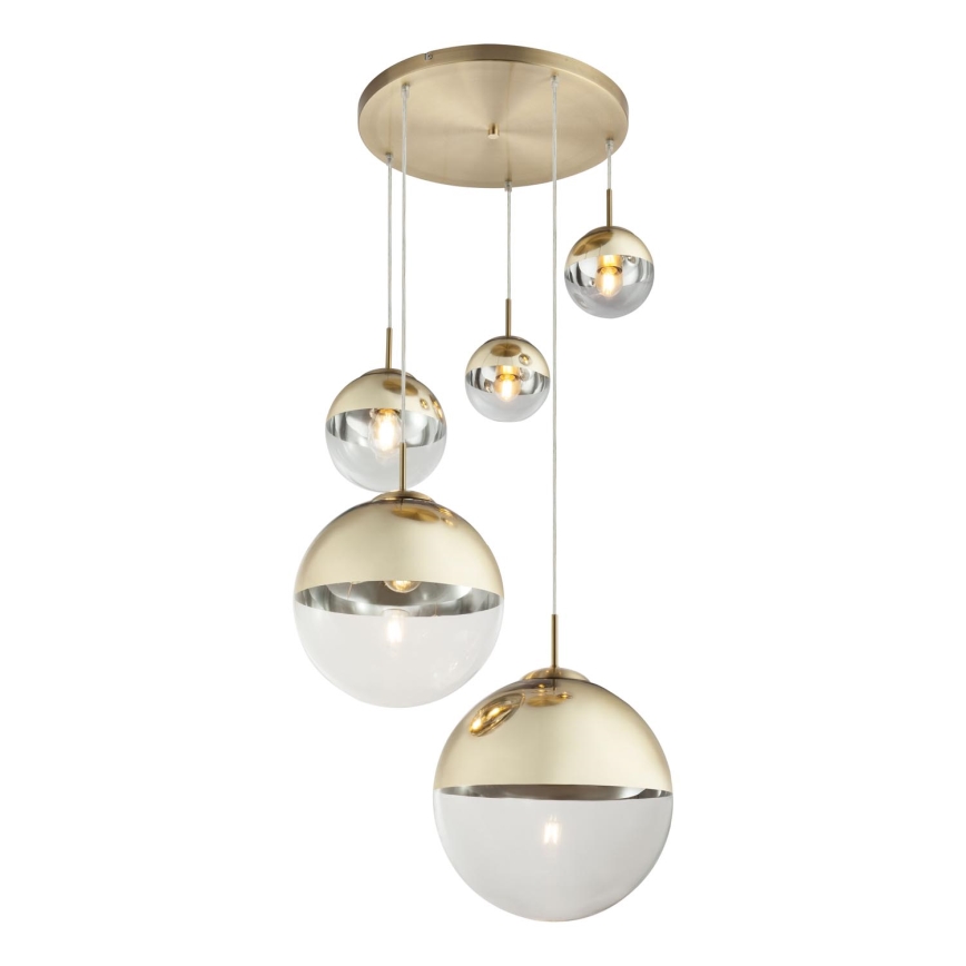 Globo - Luster na sajli 5xE27/40W/230V pr. 65 cm