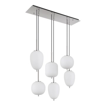 Globo - Luster na sajli 6xE14/40W/230V sjajni krom
