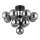 Globo - Nadgradni luster 13xG9/5W/230V pr. 56 cm crno