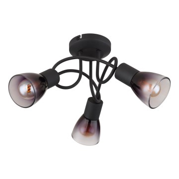Globo - Nadgradni luster 3xE14/25W/230V crno