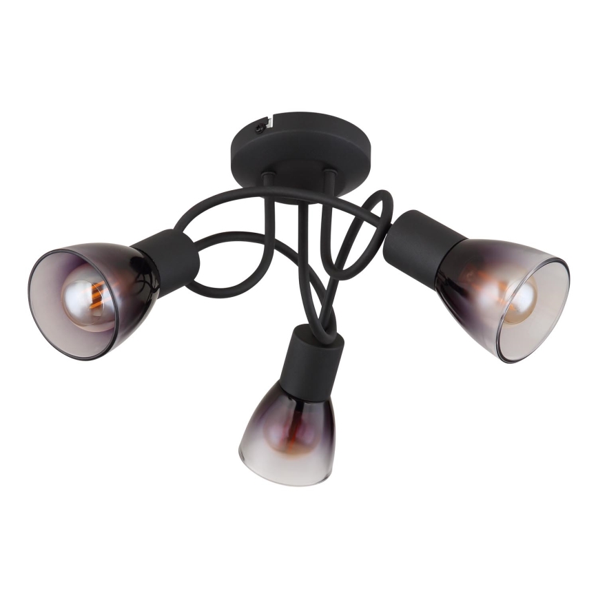 Globo - Nadgradni luster 3xE14/25W/230V crno