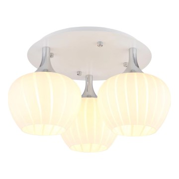 Globo - Nadgradni luster 3xE27/40W/230V bela