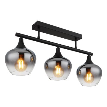 Globo - Nadgradni luster 3xE27/40W/230V crno