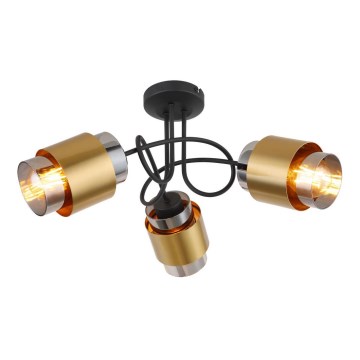 Globo - Nadgradni luster 3xE27/40W/230V crno/mesing