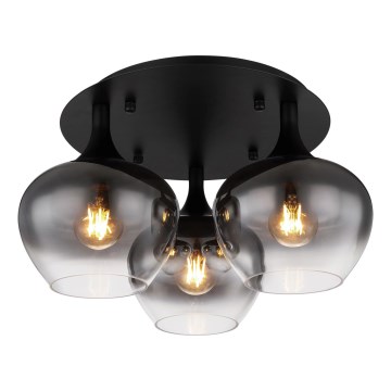Globo - Nadgradni luster 3xE27/40W/230V pr. 45 cm crno