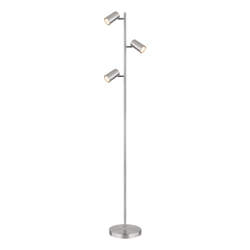Globo - Podna lampa 3xGU10/5W/230V mat krom