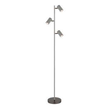 Globo - Podna lampa 3xGU10/5W/230V sivo