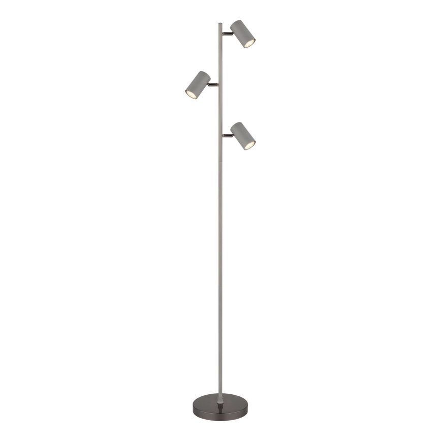 Globo - Podna lampa 3xGU10/5W/230V sivo