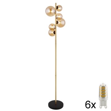 Globo - Podna LED lampa 6xG9/3W/230V mesing