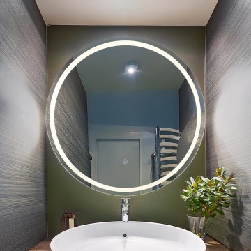 Globo - prigušiva LED zidno ogledalo sa pozadinskim LED osvetljenjem/16W/230V 4000K prečnik 75 cm