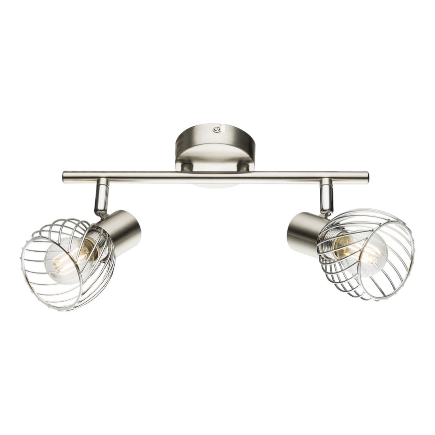 Globo - Reflektorska lampa 2xE14/40W/230V mat krom