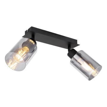 Globo - Reflektorska lampa 2xE27/15W/230V crno