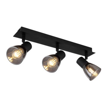 Globo - Reflektorska lampa 3xE14/40W/230V crno