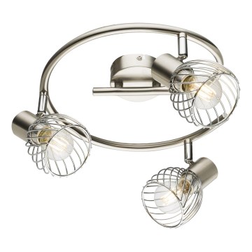 Globo - Reflektorska lampa 3xE14/40W/230V mat krom