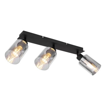 Globo - Reflektorska lampa 3xE27/15W/230V crno