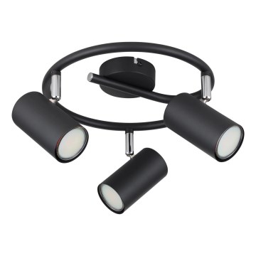 Globo - Reflektorska lampa 3xGU10/25W/230V crno