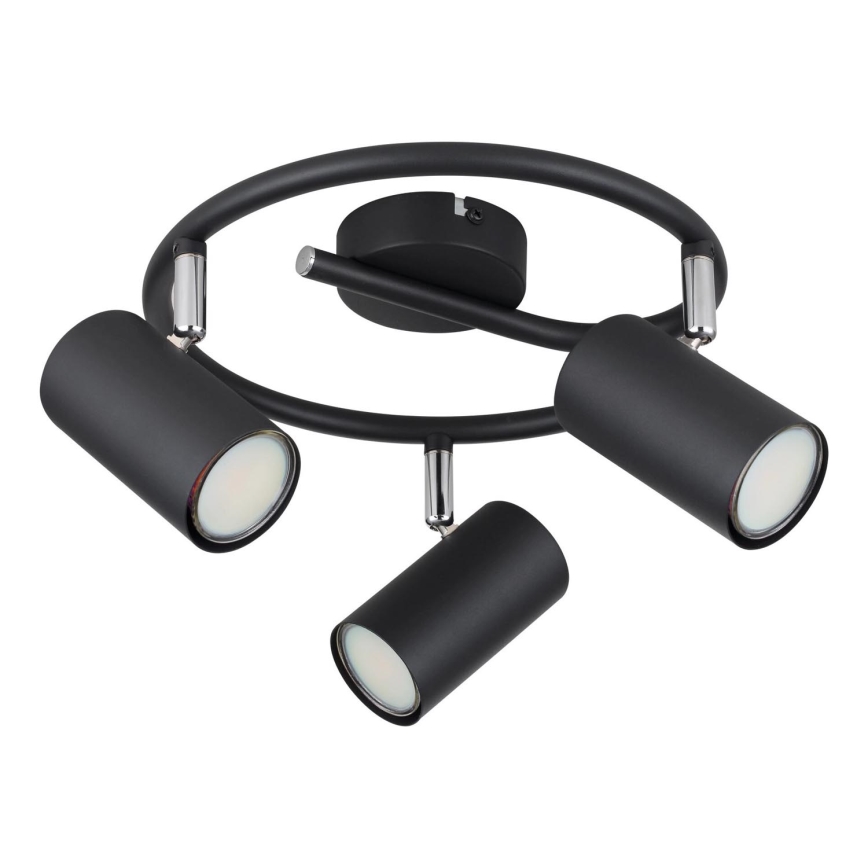 Globo - Reflektorska lampa 3xGU10/25W/230V crno