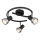 Globo - Reflektorska lampa  3xGU10/25W/230V crno/srebrno