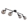 Globo - Reflektorska lampa 4xE14/40W/230V crno