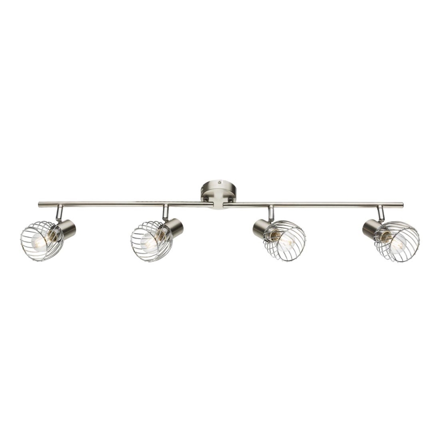 Globo - Reflektorska lampa 4xE14/40W/230V mat krom
