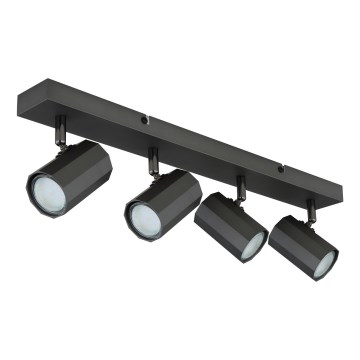 Globo - Reflektorska lampa 4xGU10/25W/230V crno