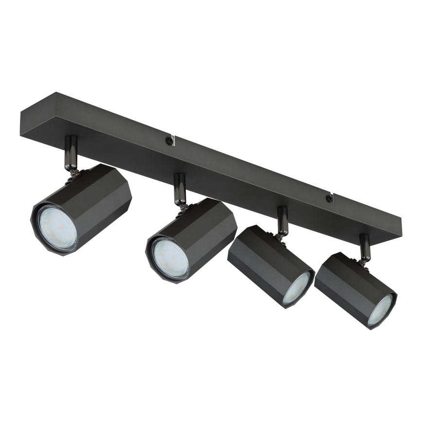 Globo - Reflektorska lampa 4xGU10/25W/230V crno